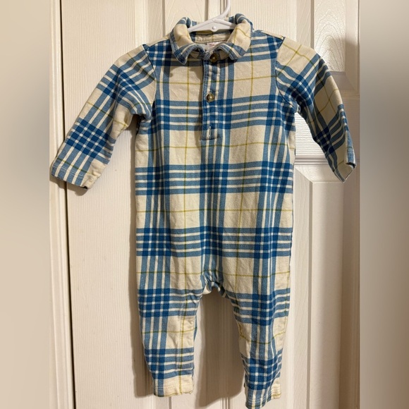 Hanna Andersson Plaid Romper - size 6-12 months - Picture 1 of 7